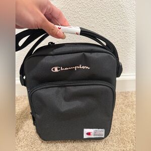 “New”Champion Black Messenger Bag